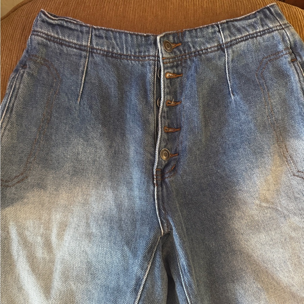 Barrel Style- Button-Fly Jeans